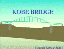兵庫県南部地震による神戸大橋の解析のイメージ図